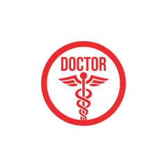 Medical Safety Sign for Doctors on Board