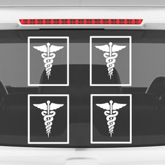 Zaqiz Stickers Doctor Car & Bike Stickers – Premium Medical Symbol