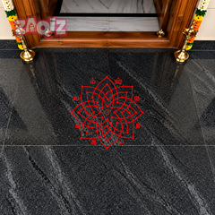 Sri Labam Lakshmi Kolam Floor Sticker for Prosperous Home Entrance