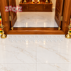 Decorative Entrance Border Floor Decal for Indian Home Interiors