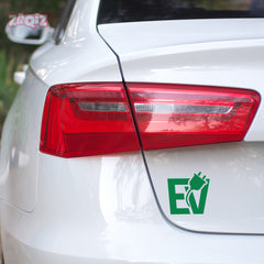 Stylish EV Owner Car Window Decal