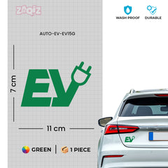Bold Design EV Emblem for Cars
