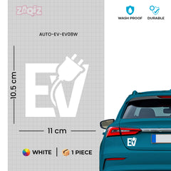 Stylish EV Owner Car Window Decal