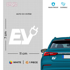 Bold Design EV Emblem for Cars