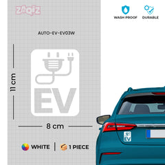 Electric Vehicle Awareness Decal for Cars
