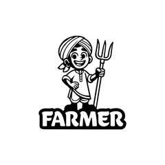 Durable Farmer Symbol for Vehicles