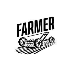 Stylish Farmer Emblem for Car Windows