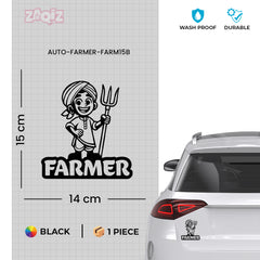 Durable Farmer Symbol for Vehicles