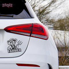 Proud Farmer Emblem for Vehicles
