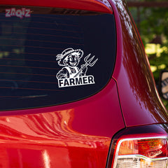 Proud Farmer Emblem for Vehicles