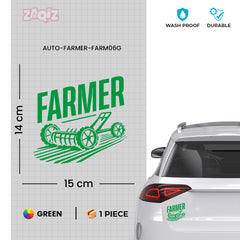 Stylish Farmer Emblem for Car Windows