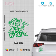 Proud Farmer Emblem for Vehicles