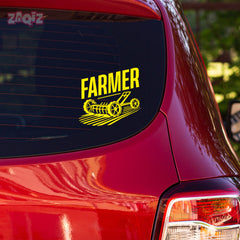 Stylish Farmer Emblem for Car Windows