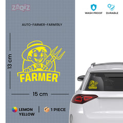 Passionate Farmer Life Car Decal