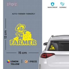 Farm Lover Emblem for Car Windows
