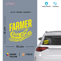 Stylish Farmer Emblem for Car Windows