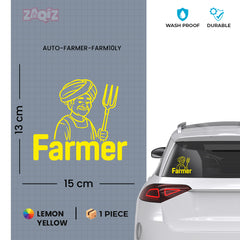 Bold Farmer Life Emblem for Trucks