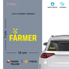 Farmer on Board Sticker for SUVs
