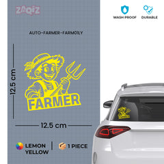 Proud Farmer Emblem for Vehicles