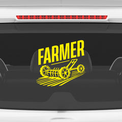 Stylish Farmer Emblem for Car Windows