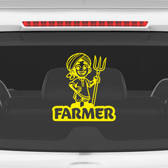 Durable Farmer Symbol for Vehicles