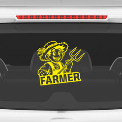 Proud Farmer Emblem for Vehicles