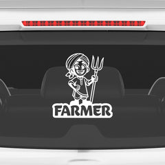 Durable Farmer Symbol for Vehicles