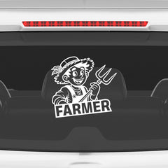 Proud Farmer Emblem for Vehicles
