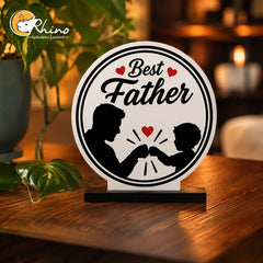 Father Son Friendship Acrylic Tabletop Décor and Keepsake