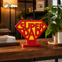 Super Dad Acrylic Showpiece for Home and Office Décor