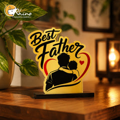 Best Father Acrylic Caricature Gift