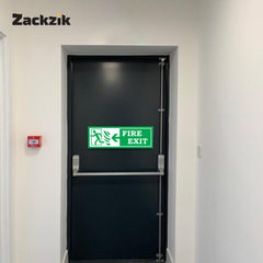 Zackzik Fire Exit Sign Boards – Quick Escape Direction Sign