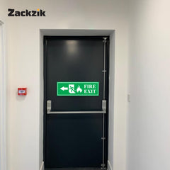 Zackzik Fire Exit Sign Boards – Emergency Escape Route Sign