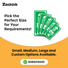 Zackzik Fire Exit Sign Boards – Durable Emergency Sign Board