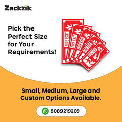 Zackzik Fire Exit Sign Boards – Guide People to Safety Fast