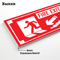 Zackzik Fire Exit Sign Boards – Guide People to Safety Fast