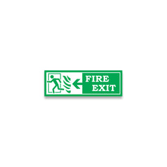 Zackzik Fire Exit Sign Boards – Quick Escape Direction Sign