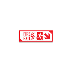 Zackzik Fire Exit Sign Boards – Easy to Read Safety Sticker