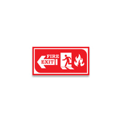 Zackzik Fire Exit Sign Boards – Emergency Exit Indication Label