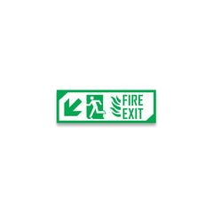 Zackzik Fire Exit Sign Boards– For Office and Building Use