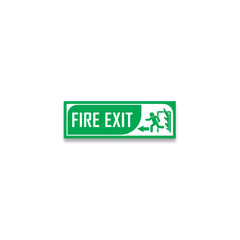 Zackzik Fire Exit Sign Boards – Quick Escape Direction Sign