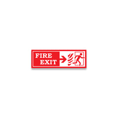 ZackzikFire Exit Sign Boards – Glow in the Dark Safety Label