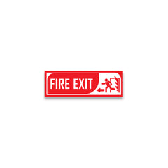 Zackzik Fire Exit Sign Boards – Quick Escape Direction Sign