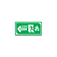 Zackzik Fire Exit Sign Boards – Emergency Exit Indication Label