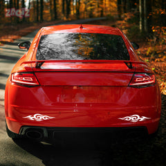 Swirl Flame Bumper Stickers – Enhance Your Car or Bike with a Sporty Flame Look