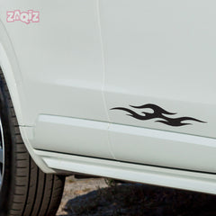 Flame Bumper Sticker for Cars and Bikes – Stylish Racing Flame Design