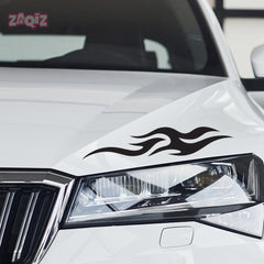 Racing Flame Bumper Car Decal – Eye-Catching Flame Sticker for Vehicle Decoration