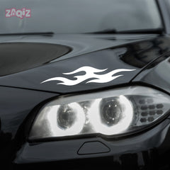 Flame Bumper Sticker for Cars and Bikes – Stylish Racing Flame Design