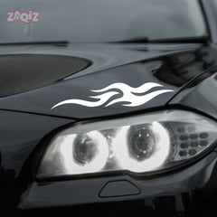 Racing Flame Bumper Car Decal – Eye-Catching Flame Sticker for Vehicle Decoration