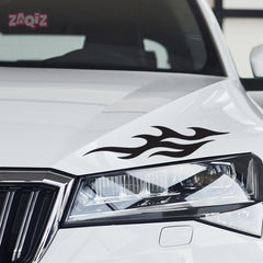 Black Flame Bumper Sticker – Long-Lasting Waterproof Vinyl Decal